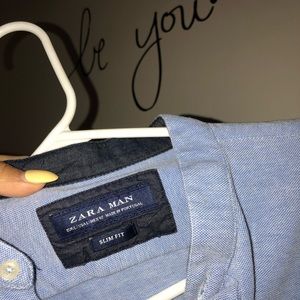 Baby Blue Men’s Zara shirt